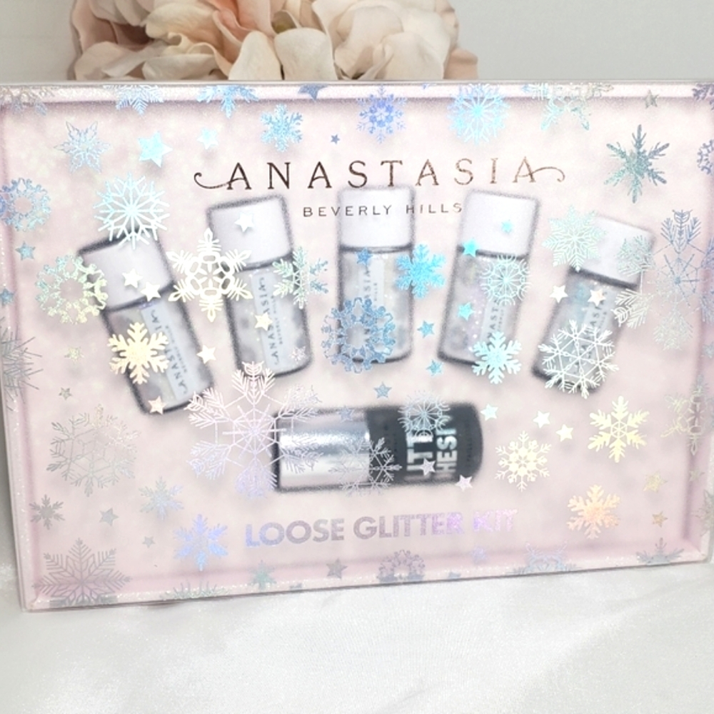 Brand New Anastasia Loose Glitters Kit + Adhesive Set Limited Edition
